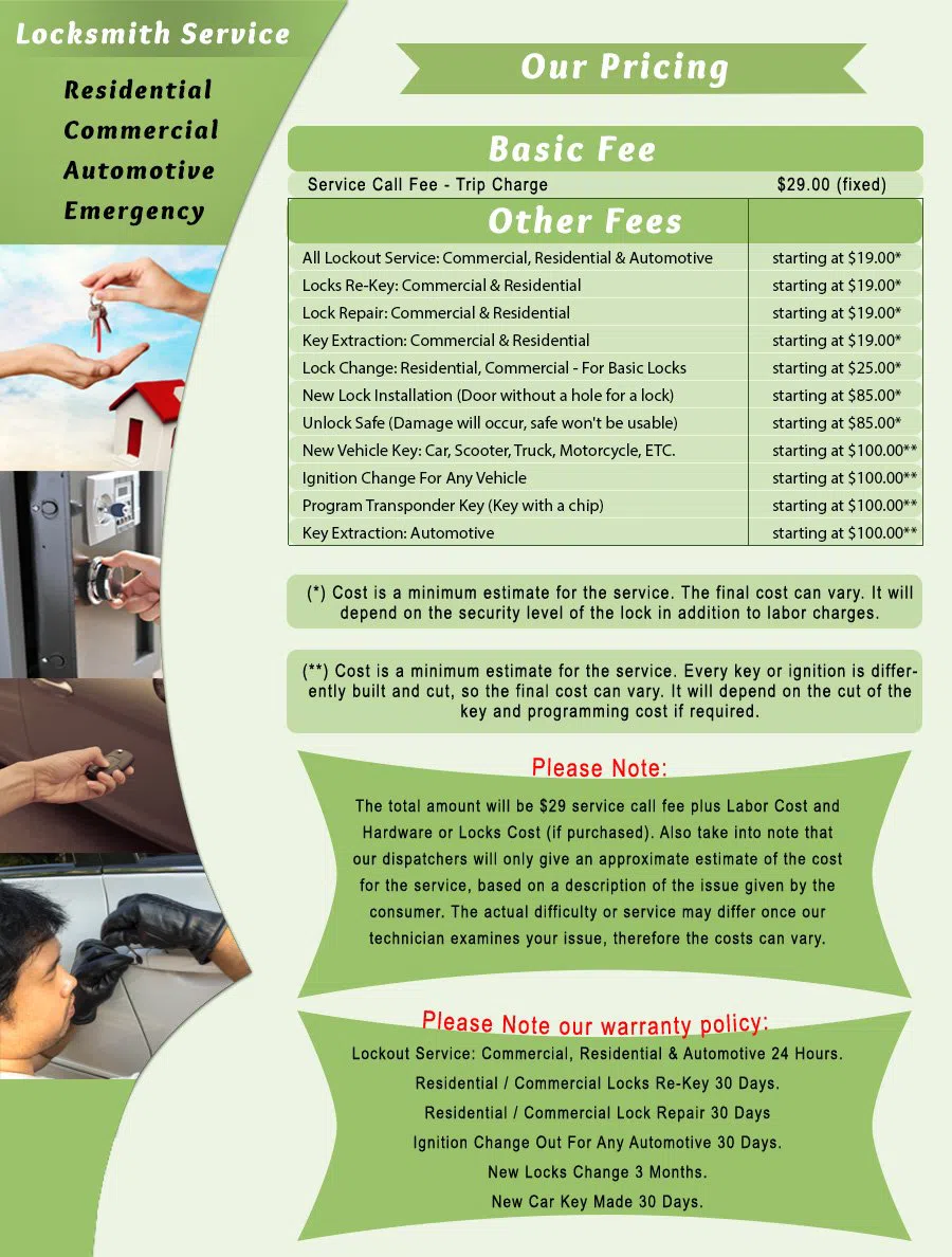 Elkins Park PA Locksmith Store Elkins Park, PA 215-315-9492 - price-list-c-22